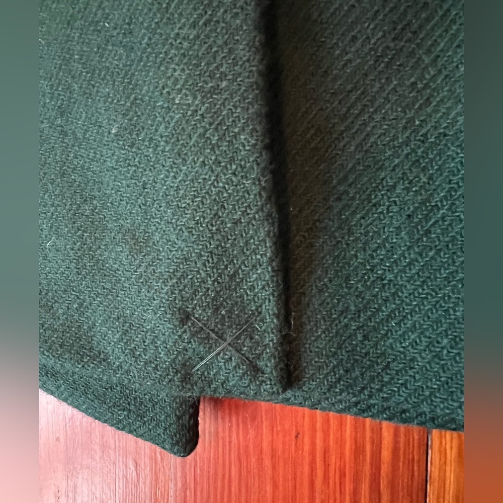 Madewell NWOT Elegant Emerald Green Double-Breasted Women's Wool Coat - Medium - Picture 5 of 7